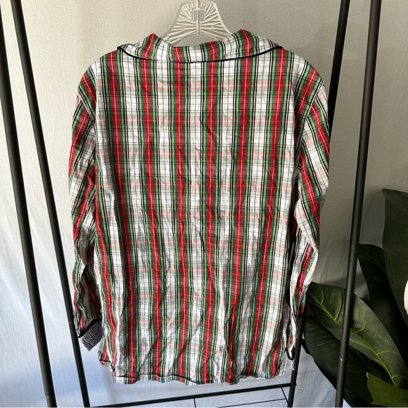 Vineyard Vines Plaid Button Down Pajama Top / Size M - Picture 6 of 6